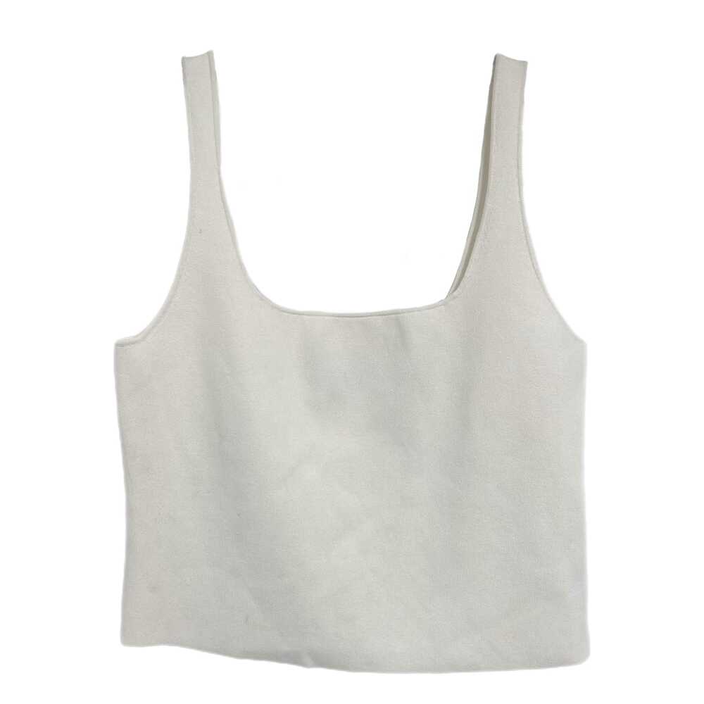 Vince White Square Neck Crop Tank | Size L